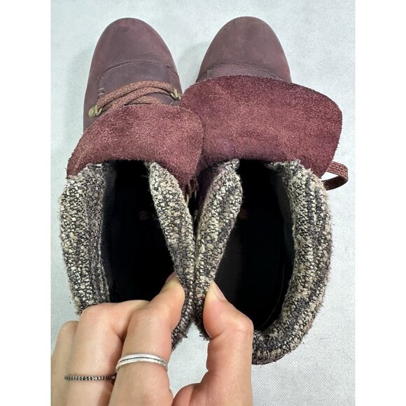 Merrell Eventyr Bluff Waterproof Burgundy Hiking Boots Women’s 8.5 - Picture 5 of 8